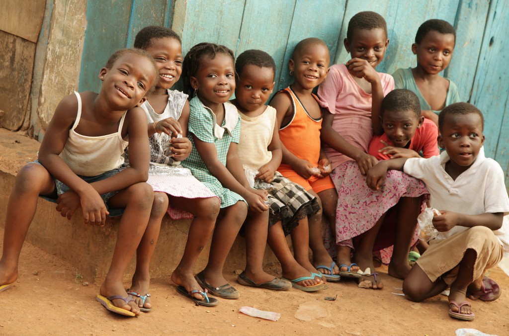 Group of happy children