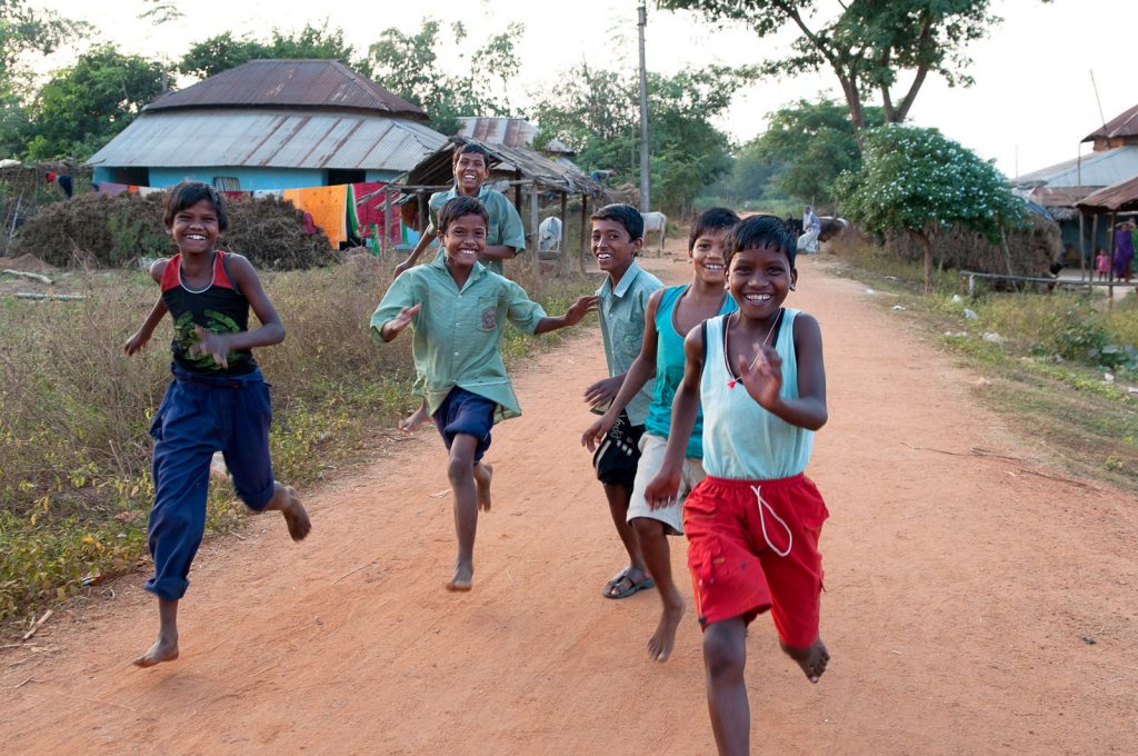 Indian Children Running