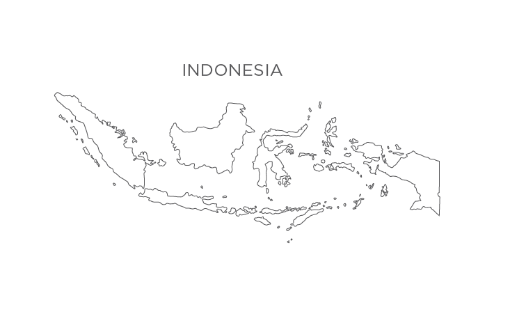 A map of Indonesia
